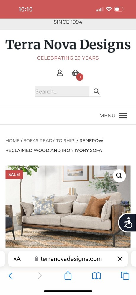 reclaimed wood sofa…