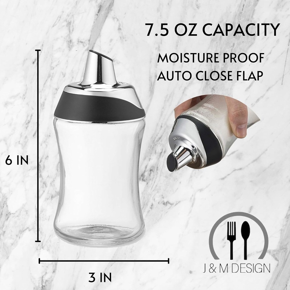 Multi-Functional 7.5oz Sugar Dispenser - Ideal for Coffee Bars and Baking Needs