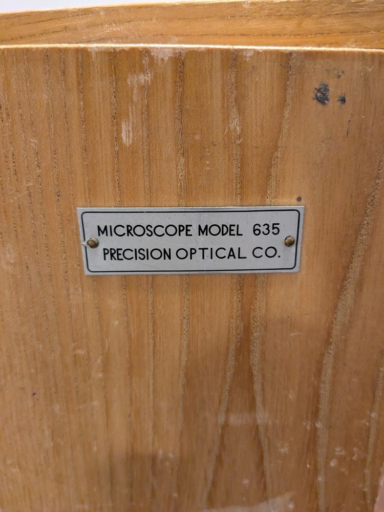 Vintage Precision Optical Microscope Model 635