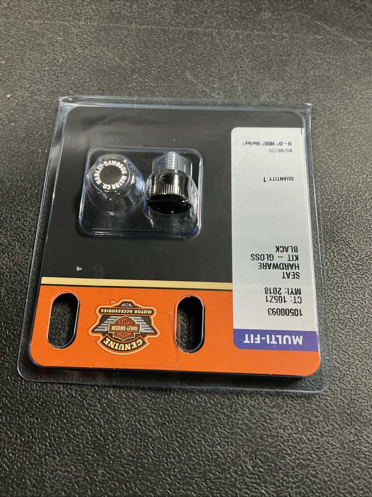 OEM Harley Davidson Gloss Black Quick Release Seat Hardware