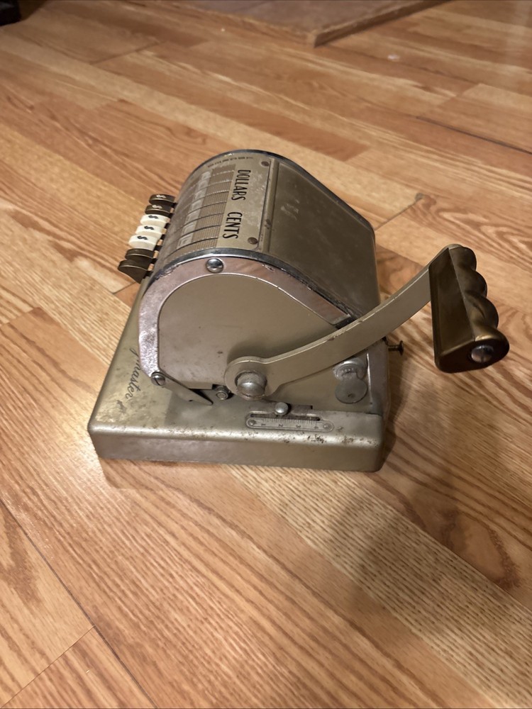 Vintage Paymaster Check Machine
