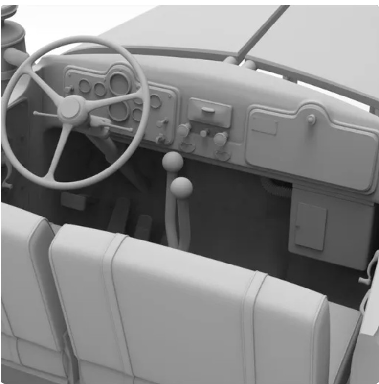 3d printed MACK B-61 1/25 SCALE CAB designed by Alfa Cantauri