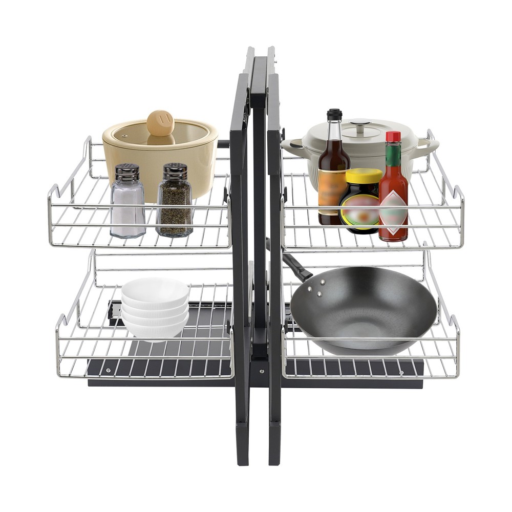 Pull-out Cupboard Organizer Pantry Shelves Kitchen Storage Shelf Holding Rack