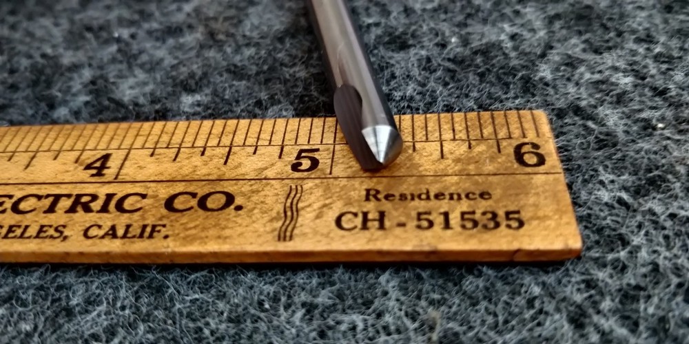 SGS 1/4" 90 DEGREE SINGLE FLUTE SOLID CARBIDE COUNTERSINK 74207