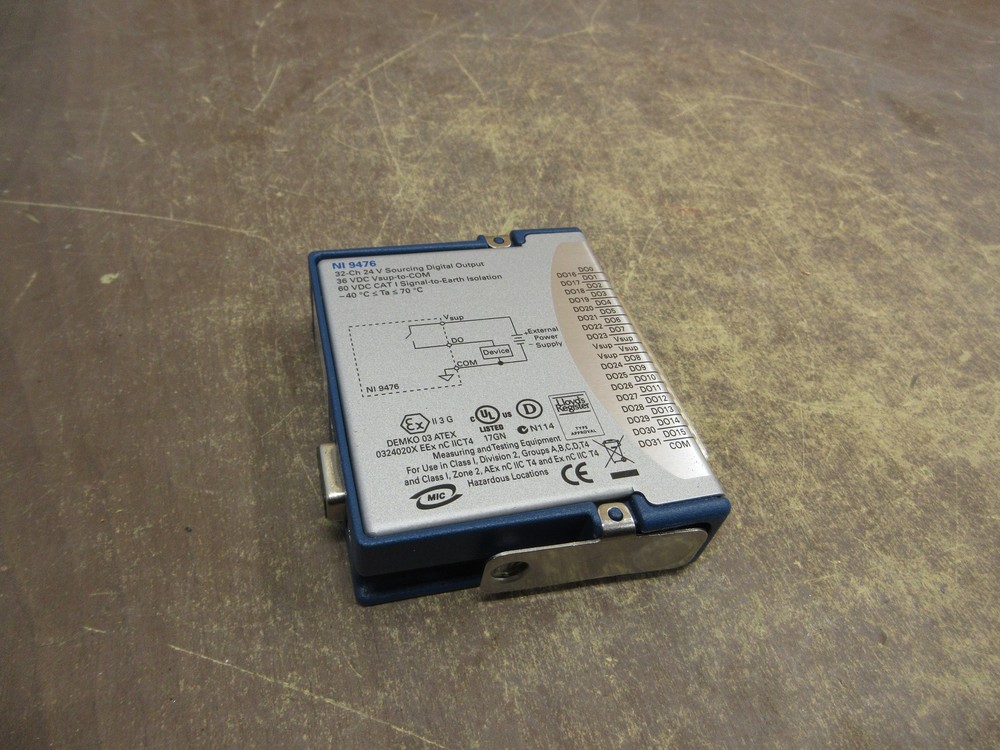 National Instruments 9476 Sourcing Digital Input Module 199018B-02L 32-Ch 24V