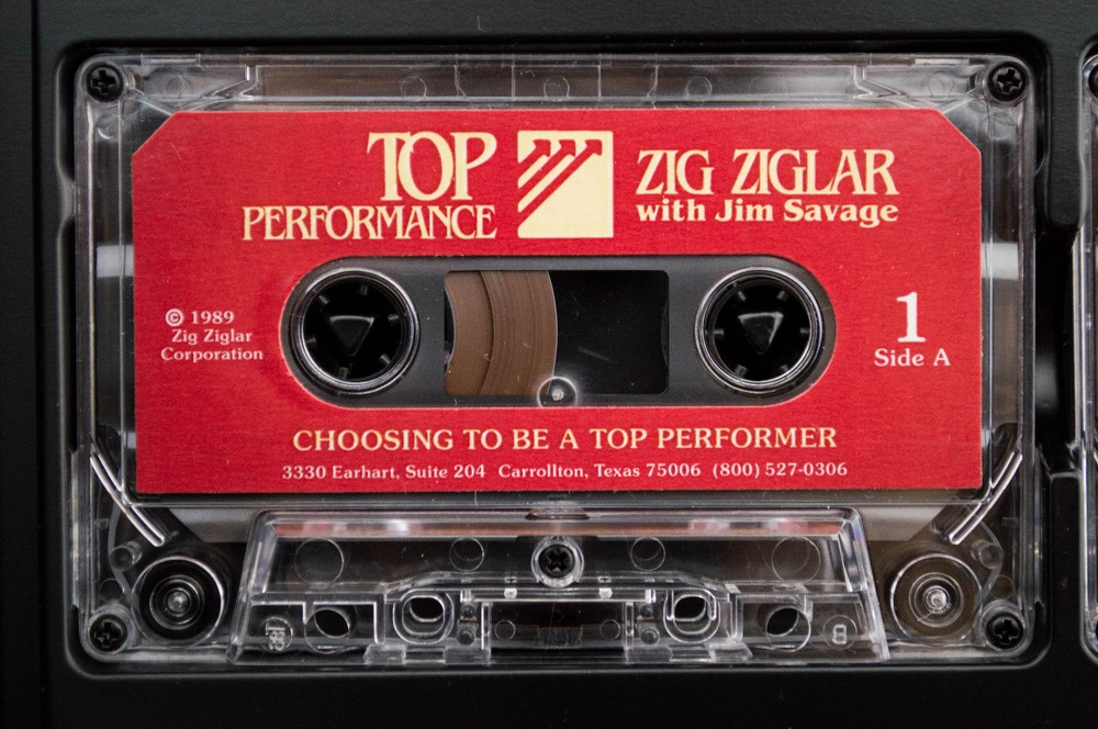 Zig Ziglar Top Performance 6 Cassette Set Case Motivational Educational
