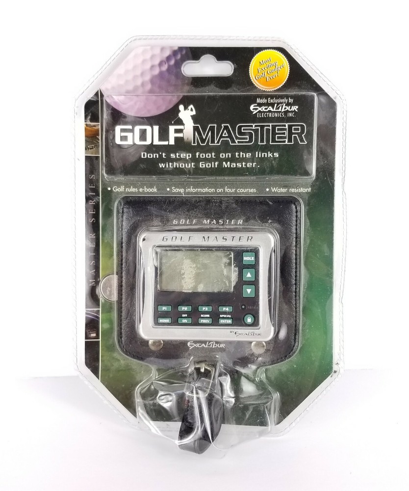 New Sealed GOLF MASTER Handheld Excalibur Electronic Golf Caddy  - Model 468-CS