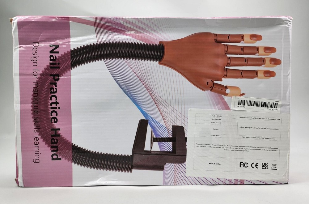 Practice Hand for Acrylic Nails, Professional Nail Practice Assorted Designs