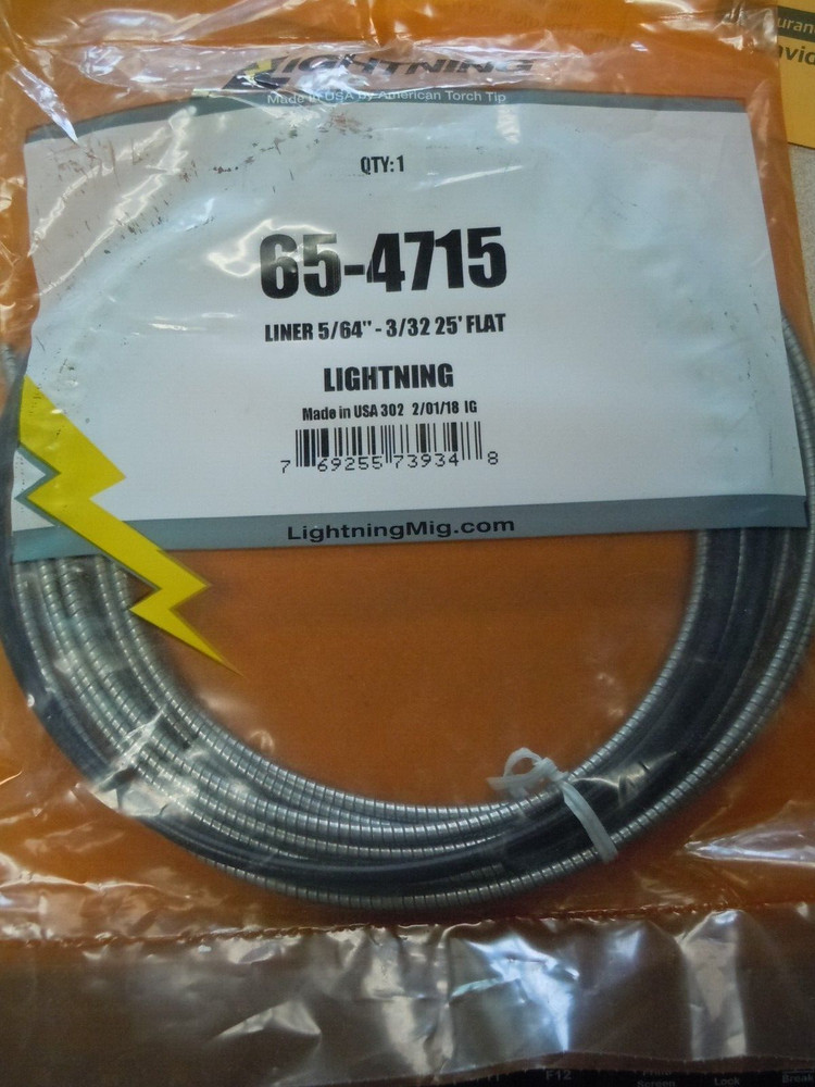 Lightning Mig Liner 5/64″-3/32″ 15′ Flat 25 ft