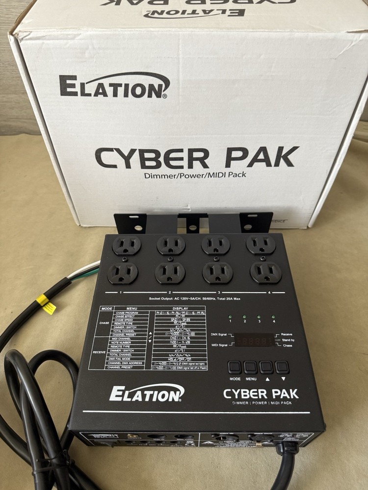 ADJ Products Cyber PAK Stage Lighting Controller - Dimmer, Power, MIDI Pack