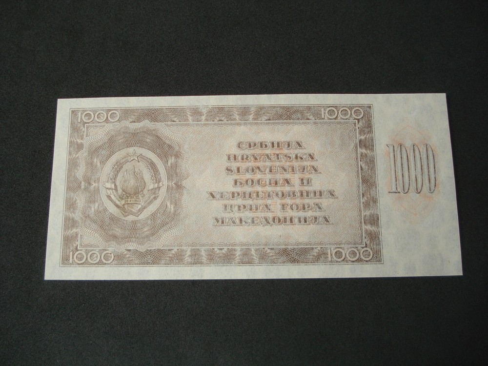 Yugoslavia, 1000 Dinara, 1950, Informbiro