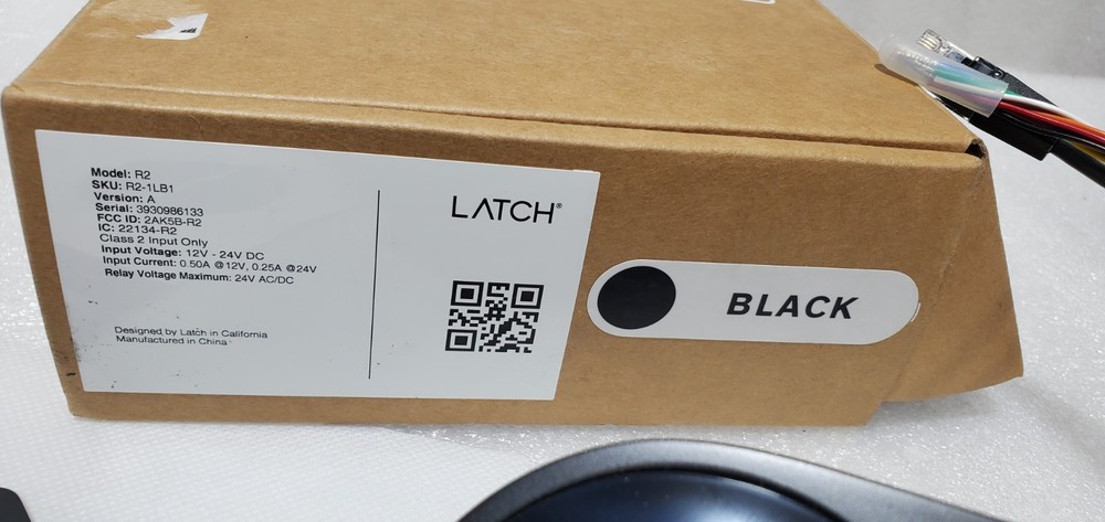 Latch R Series Model R2 Reader Black New.