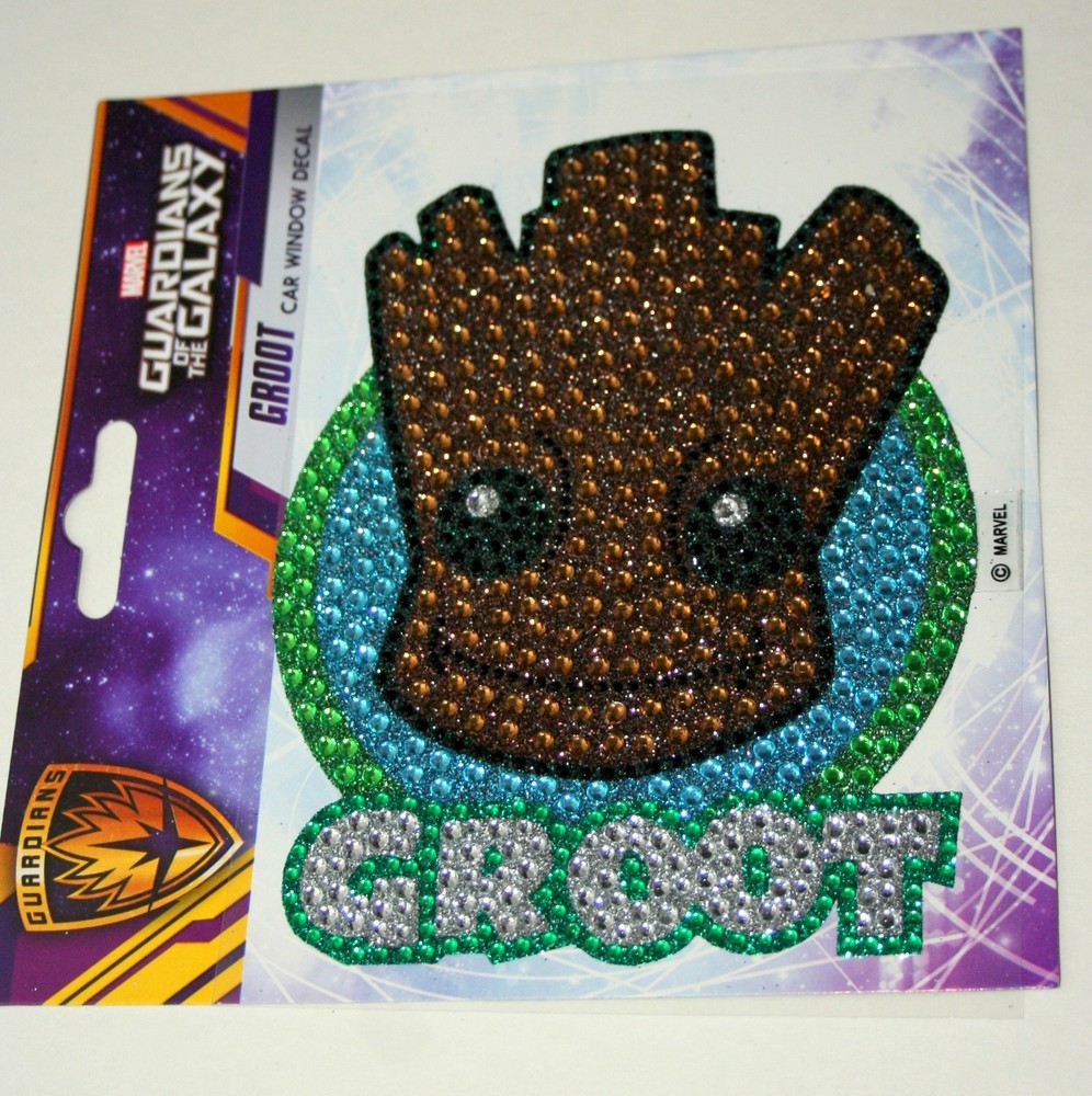 Official Marvel Comics Groot GOTC Jeweled Window Sticker