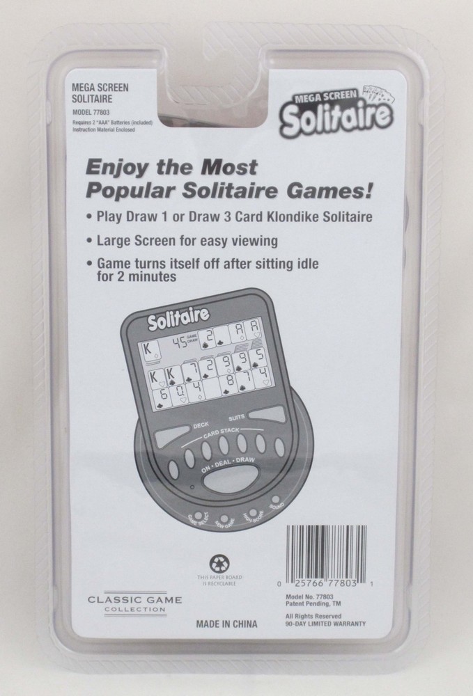 MegaScreen Solitaire Handheld Game