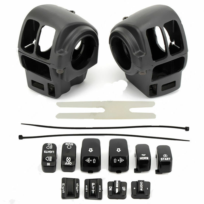 Motorcycle Switch Housing Cover Switch Cap Button For Harley LHTCU FLHTK FLTR