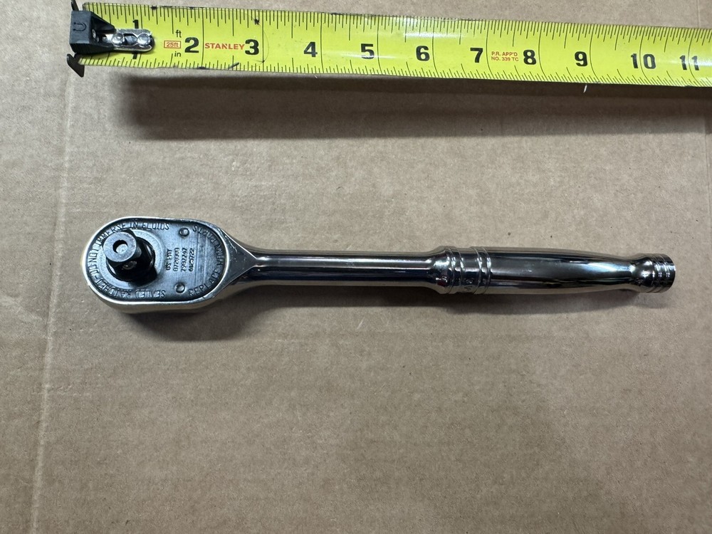 Snap-on Tools USA NEW 1/2" Drive 80 Tooth Chrome QUICK RELEASE Ratchet SR80A