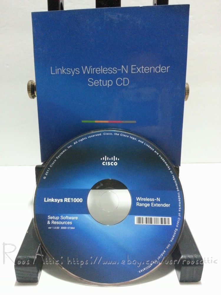 Cisco Linksys RE1000 Wireless N-Range Extender Software Install & Setup CD v1.0