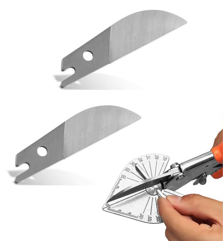 TorSor 3 Pack Multi Angle Miter Shear Cutter Blade Replacement Silver