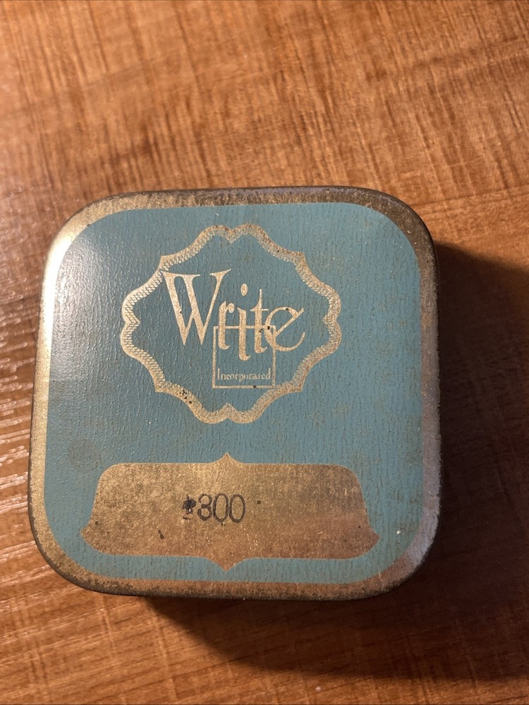 Write typewriter ribbon metal tin Only