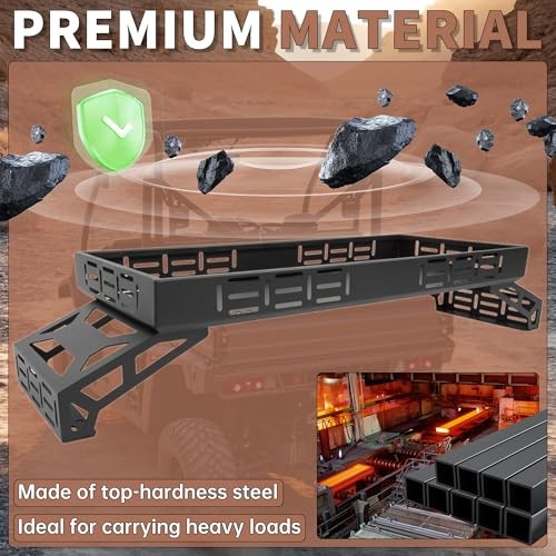 Overbed Cargo Rack UTV Compatible with Fully Adjustable Mounting Brackets