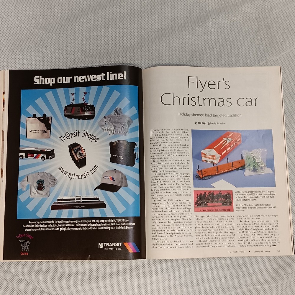 Classic Toy Trains Magazine December 2001