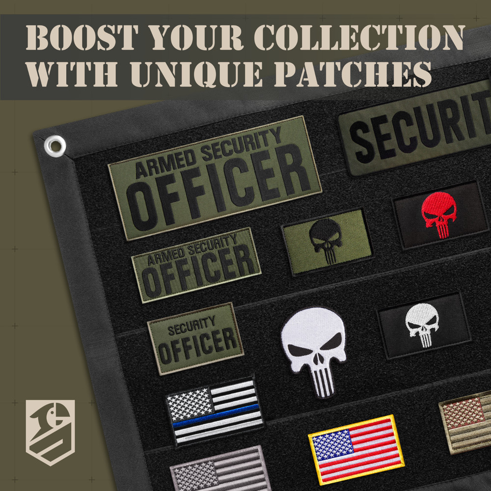 3Pcs Armed Security Officer Patch Set: Durable Embroidered Tactical Patches