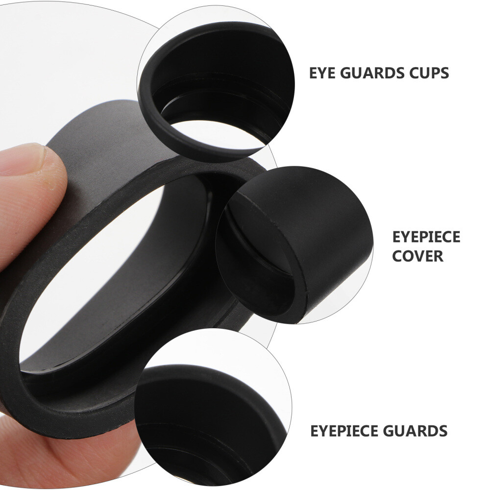 2 Pcs Eyepiece Microscope Eyepiece Cover Eye Guards Cups Shield
