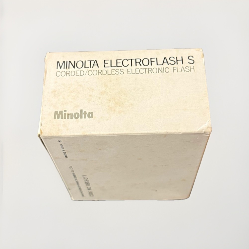 Vintage Minolta Electroflash S Flash AS-IS Boxed Original Price Tag