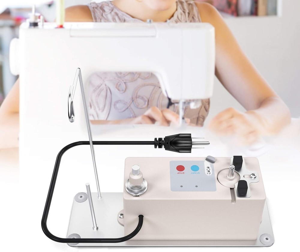 Automatic Bobbin Winder for Sewing Machine Electric Bobbin Winding with Spool Th