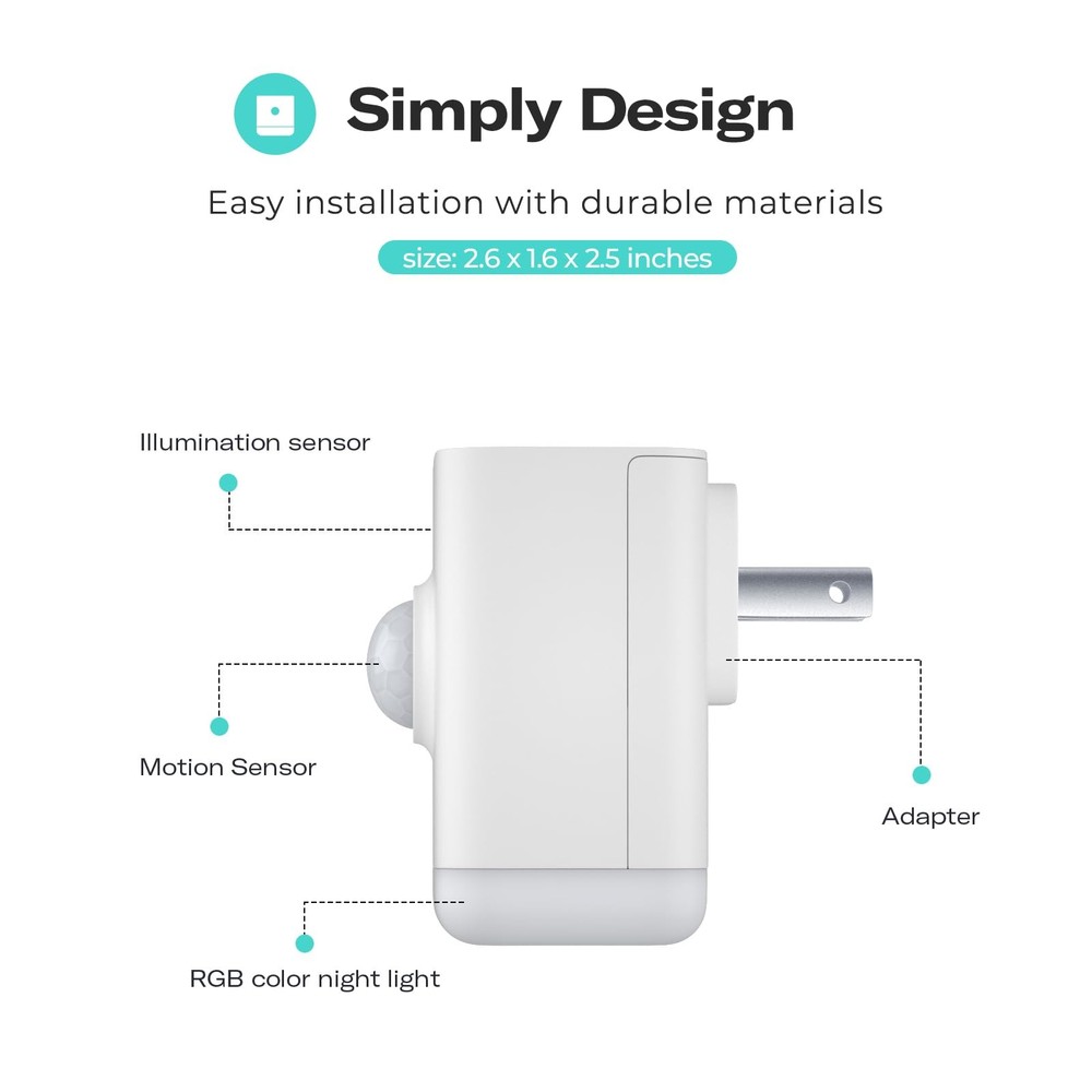 THIRDREALITY Multi-Function Night Light, Zigbee Repeater, 3-in-1 Combines a M...
