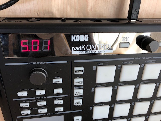 KORG KPC-1 Black padKONTROL MIDI Studio Controller No Adapter fast ship