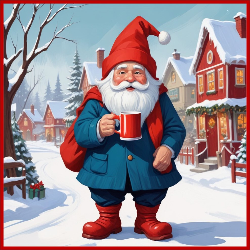 30 Custom Christmas Coffee Time Personalized Address Labels