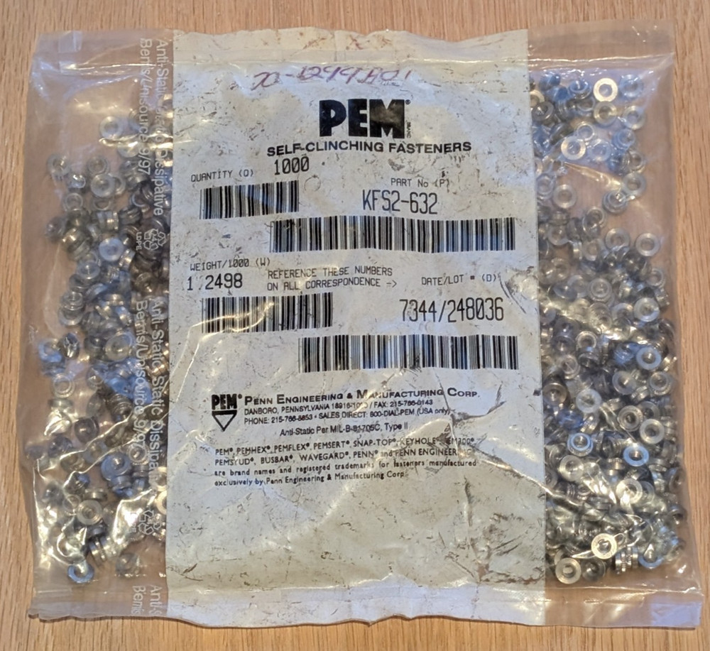 PEM Genuine KFS2-632 PCB Nut , New (Bag 1000 Pcs)
