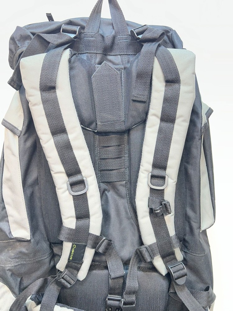 NWT Cuscus Expedition 88 Hiking Camp Travel Backpack Black Grey Outdoors Classic