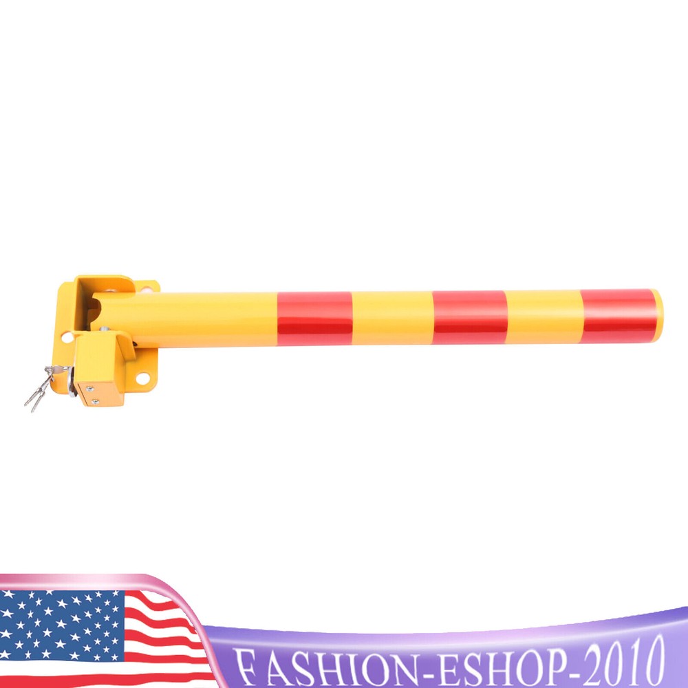 Automatic Locking Parking Post Safety Bollard Iron Pipe Traffic Post Barrier NEW