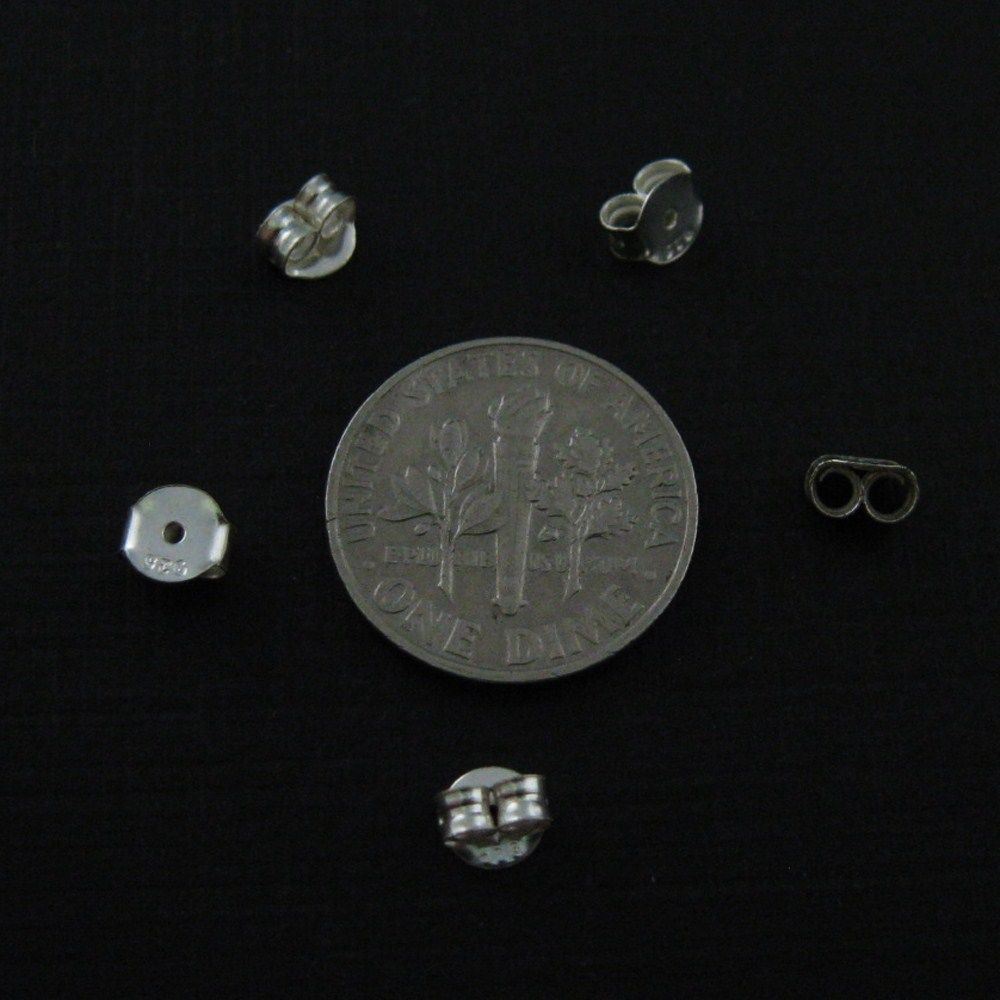 Sterling Silver Butterfly Earring Post Backs Earnuts (10 pairs - 20 pcs)