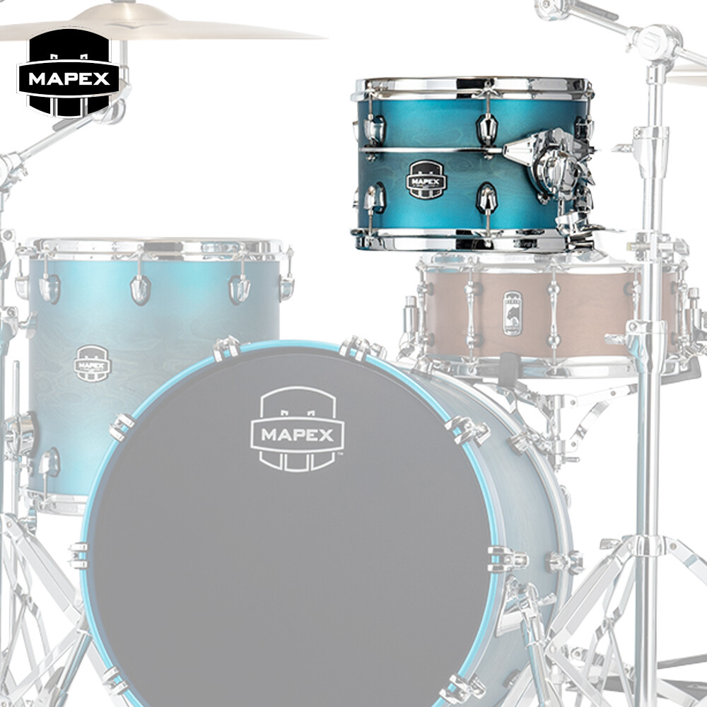 Mapex Saturn Evolution 10" x 8" Maple Mounted Tom Azure Burst SET1008MPT