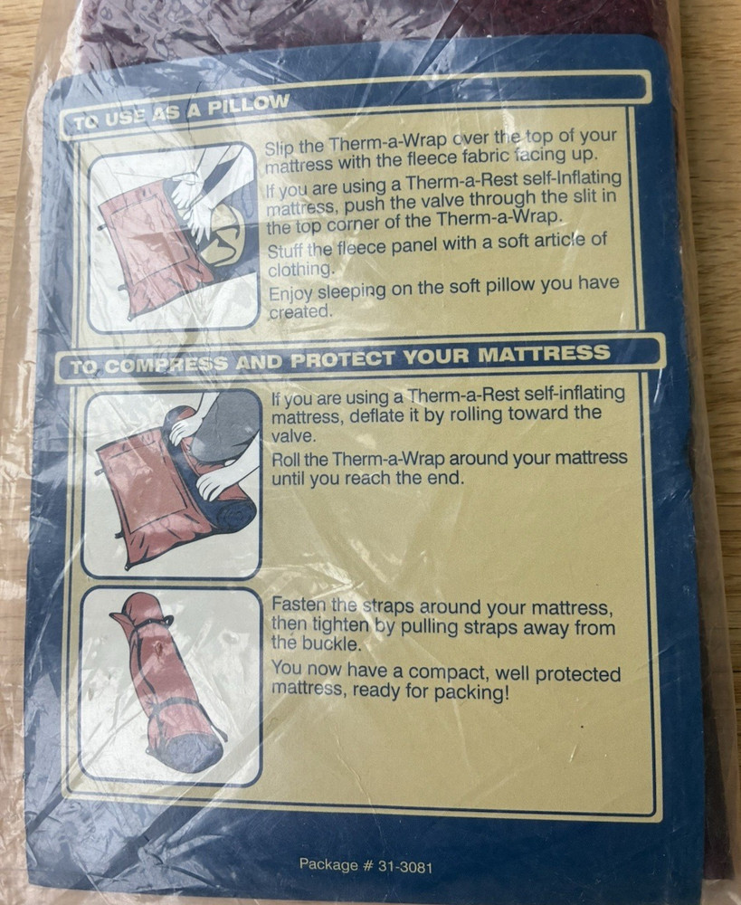 Thermarest thermawrap 25 vintage