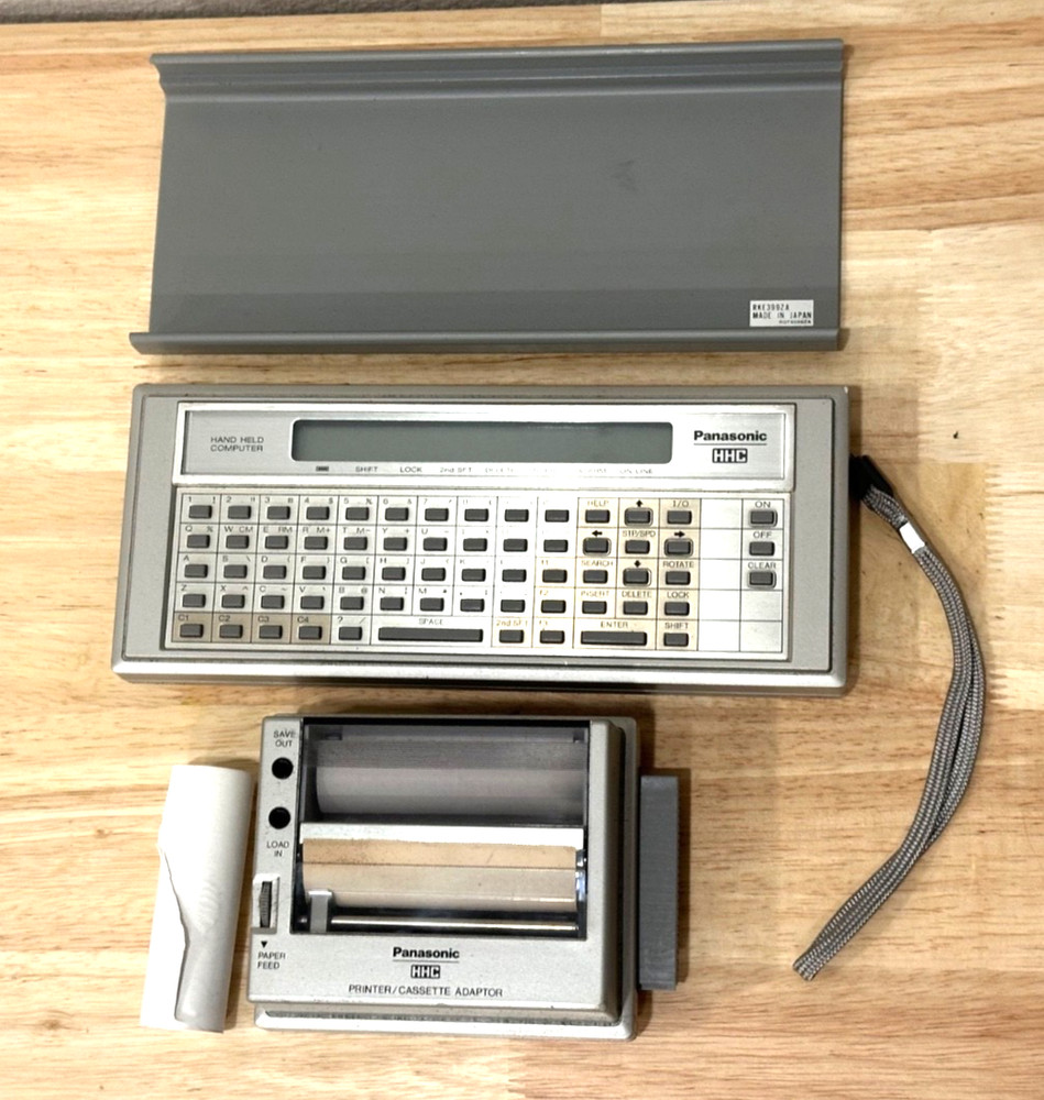 Panasonic RL-H1400 HHC Computer and Printer w/Case Vintage Untested AS IS
