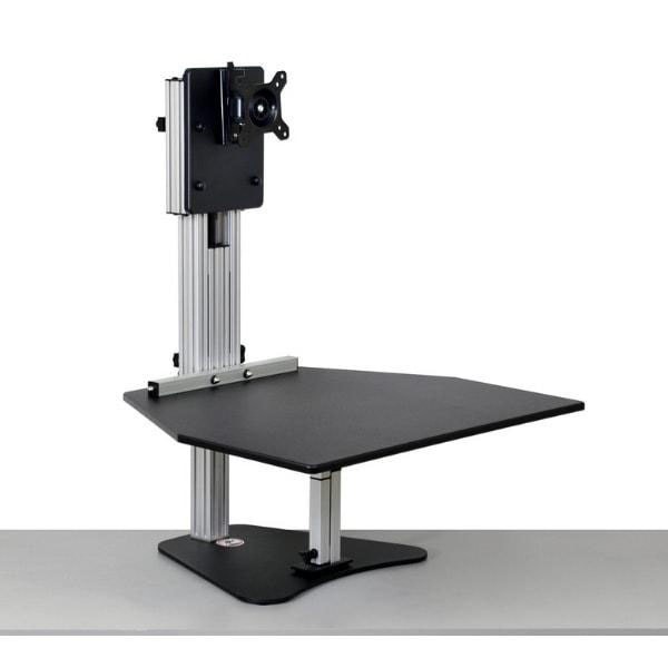 ERGO DESKTOP Kangaroo Pro Sit And Stand Workstation Black 15lb Load