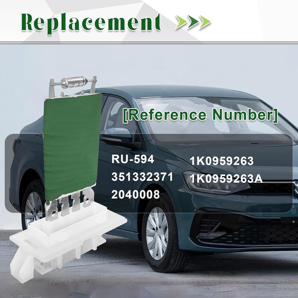 Robust Blower Motor Resistor for VW Beetle, R32, CC - Upgrade A/C Performance