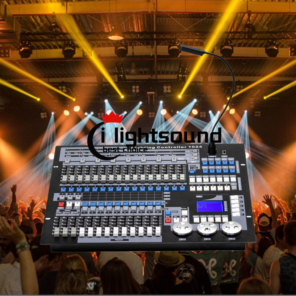 Professional 1024 DMX Light Console Including Flight case  DMX Controller  US