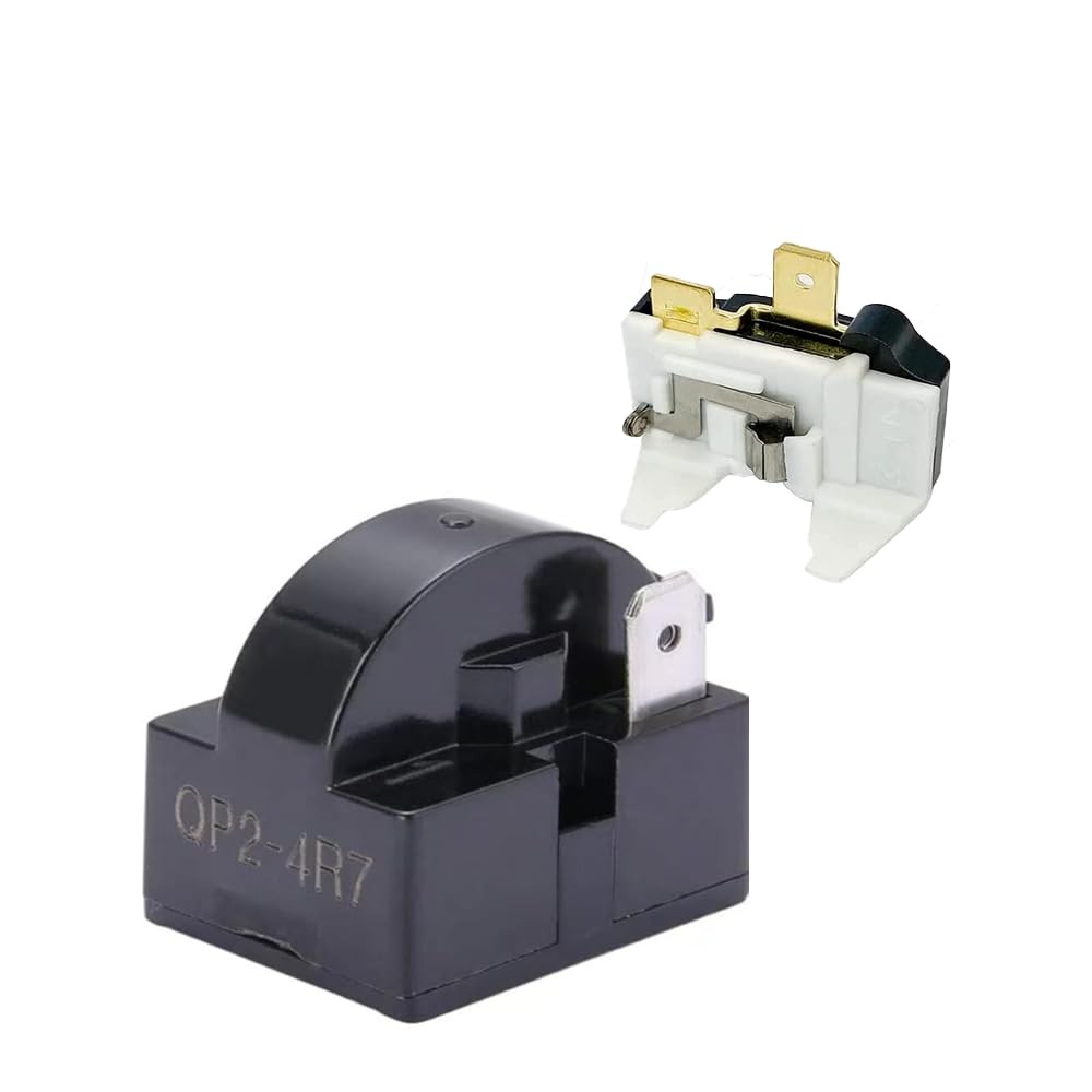 1Pin QP2-4R7 PTC Starter/Start Relay Refrigerator Overload Protector black