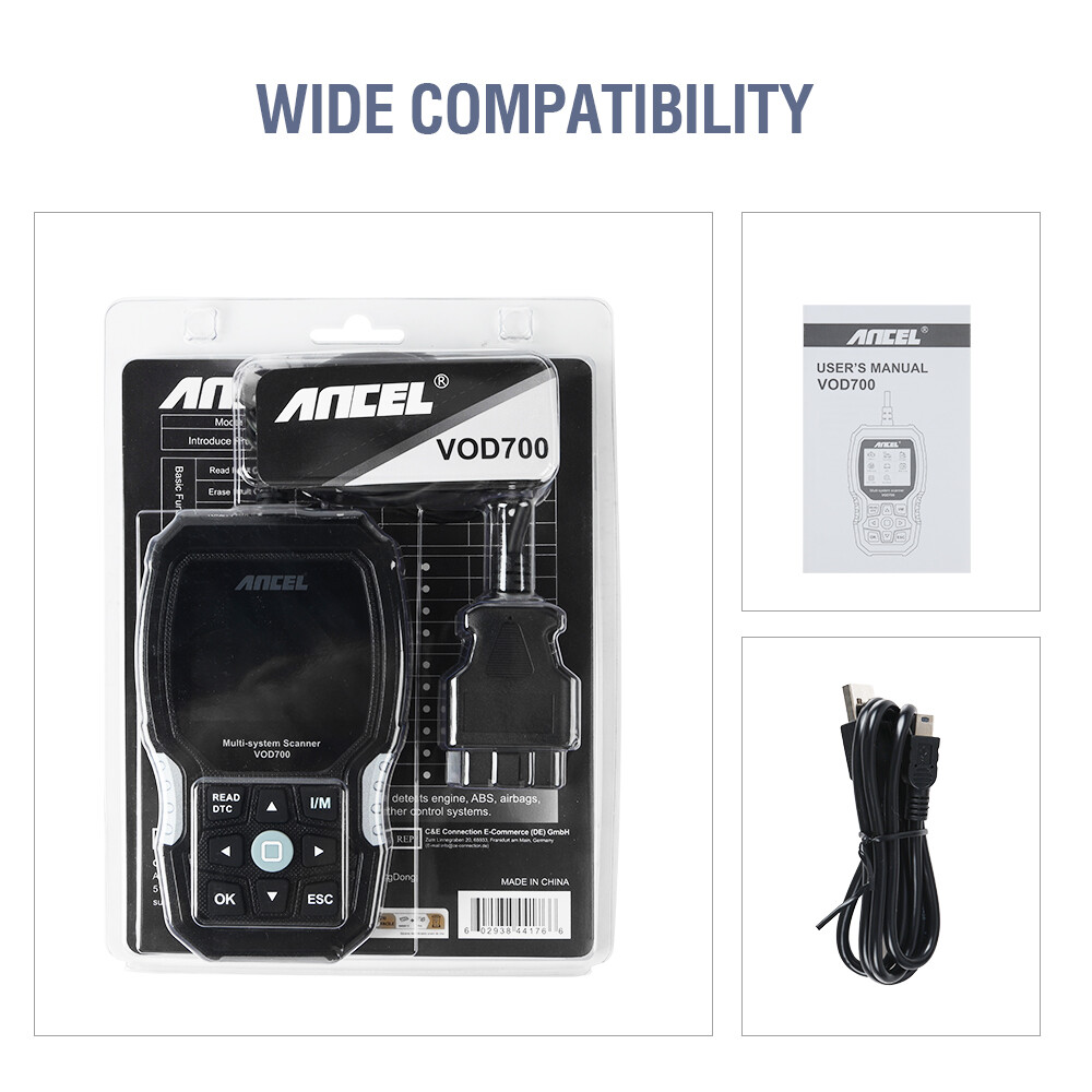 Ancel VOD700 OBD2 Scanner Diagnostic Tool All System Fit For VOLVO Code Reader