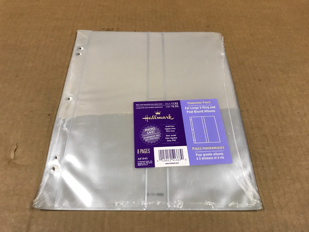 New Hallmark Panoramic Pages For Large 3-Ring & Post-Bound Albums