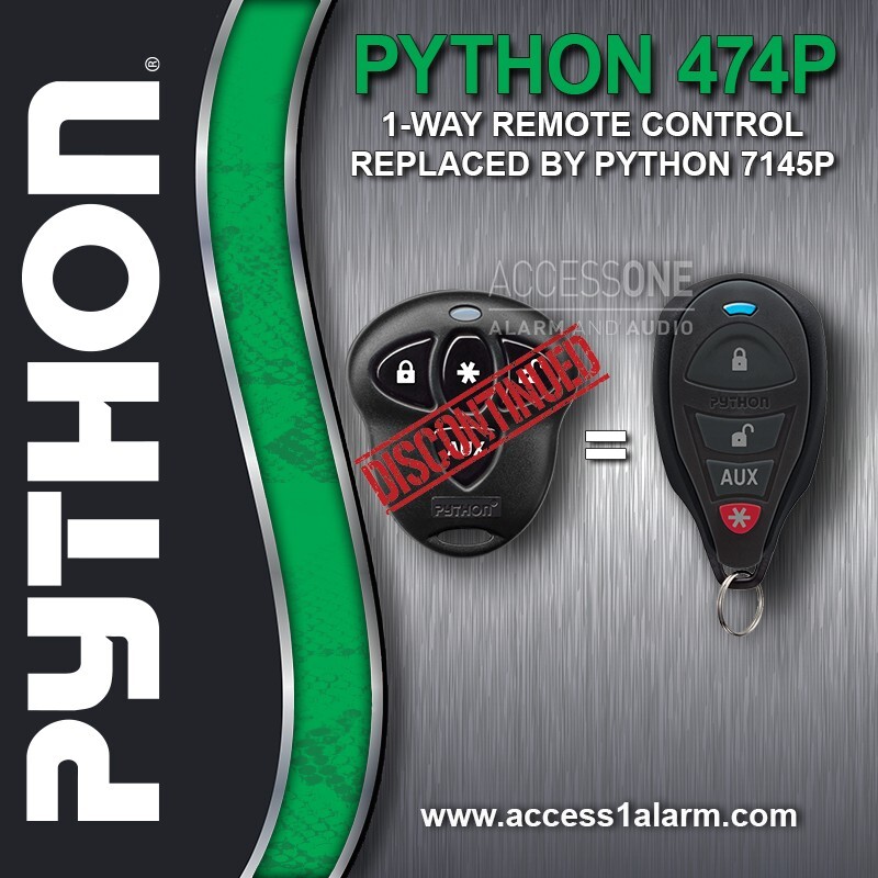Python 7145P Replacement Remote Control For Discontinued Python 474P EZSDEI474