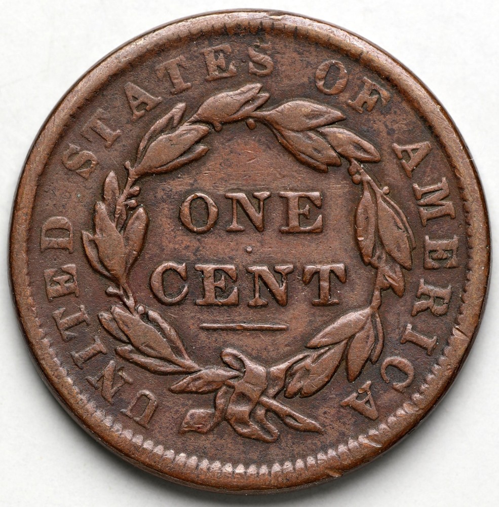 1838 Coronet Head Large Cent, N-2