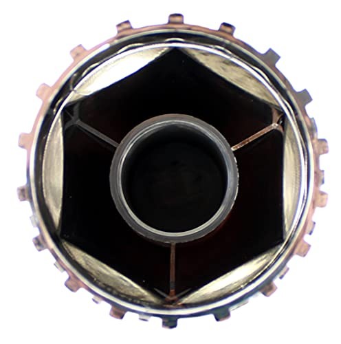 ABS Chrome Plastic Front Axle Cover Kits with 33mm Thread-on Nut Standard