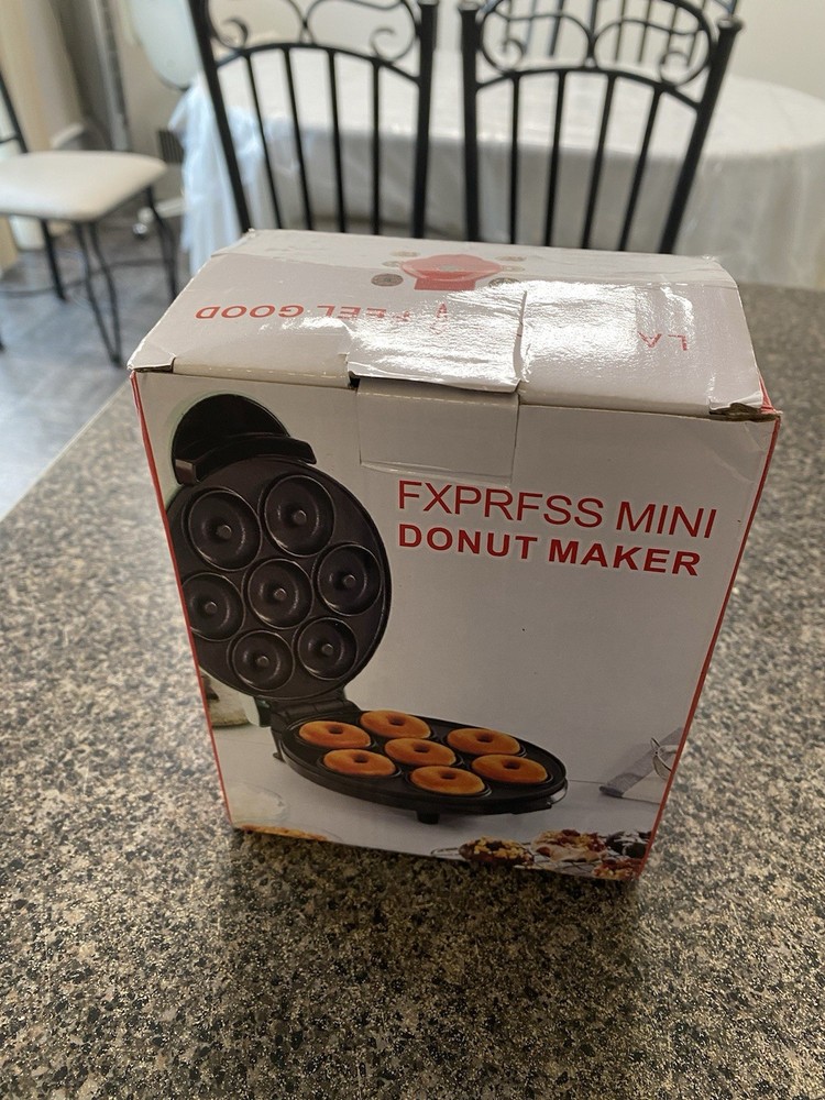 Mini Donut Maker Machine for Kid-Friendly Breakfast, Snacks, Desserts