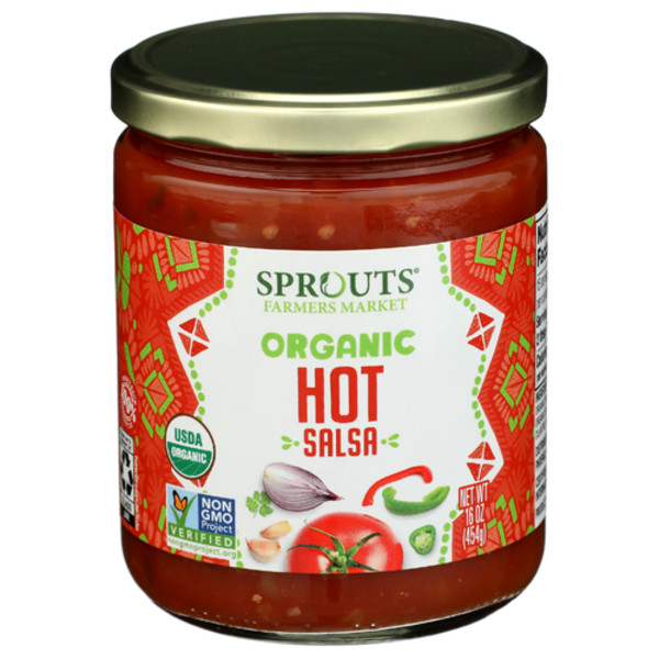 3 Pack - Sprouts Organic Hot Salsa 16 oz